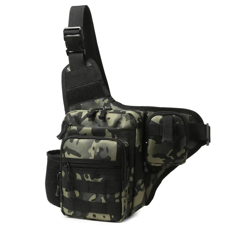 Waterproof Fishing Shoulder Bag - Outdoor Sports Crossbody Backpack