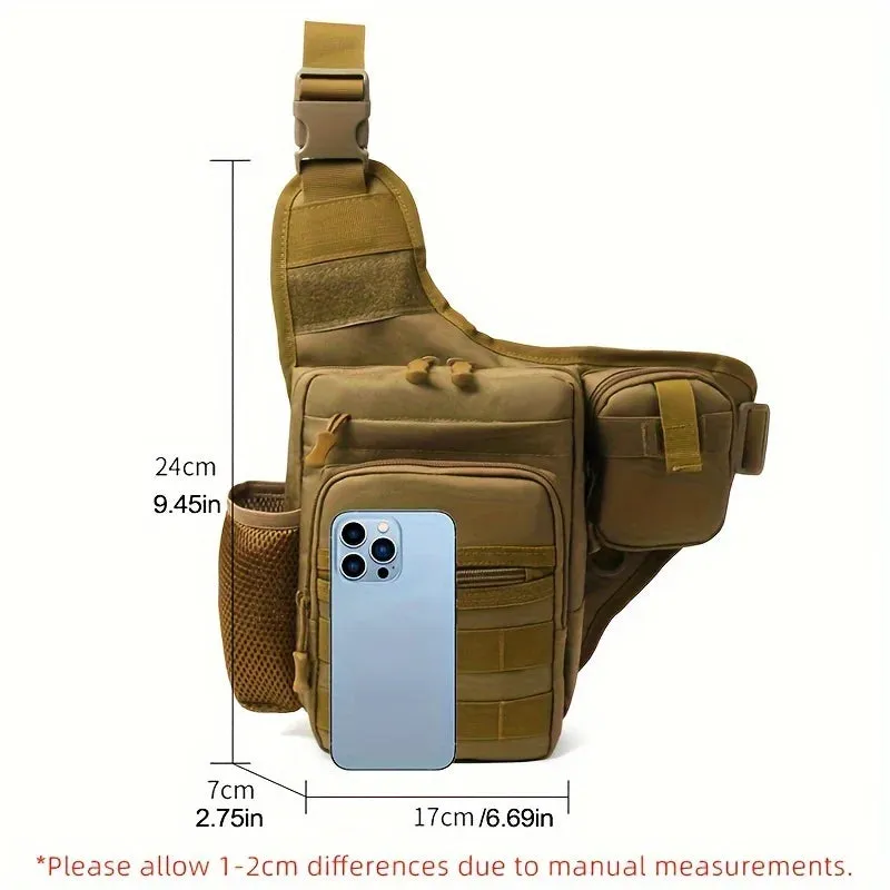 Waterproof Fishing Shoulder Bag - Outdoor Sports Crossbody Backpack