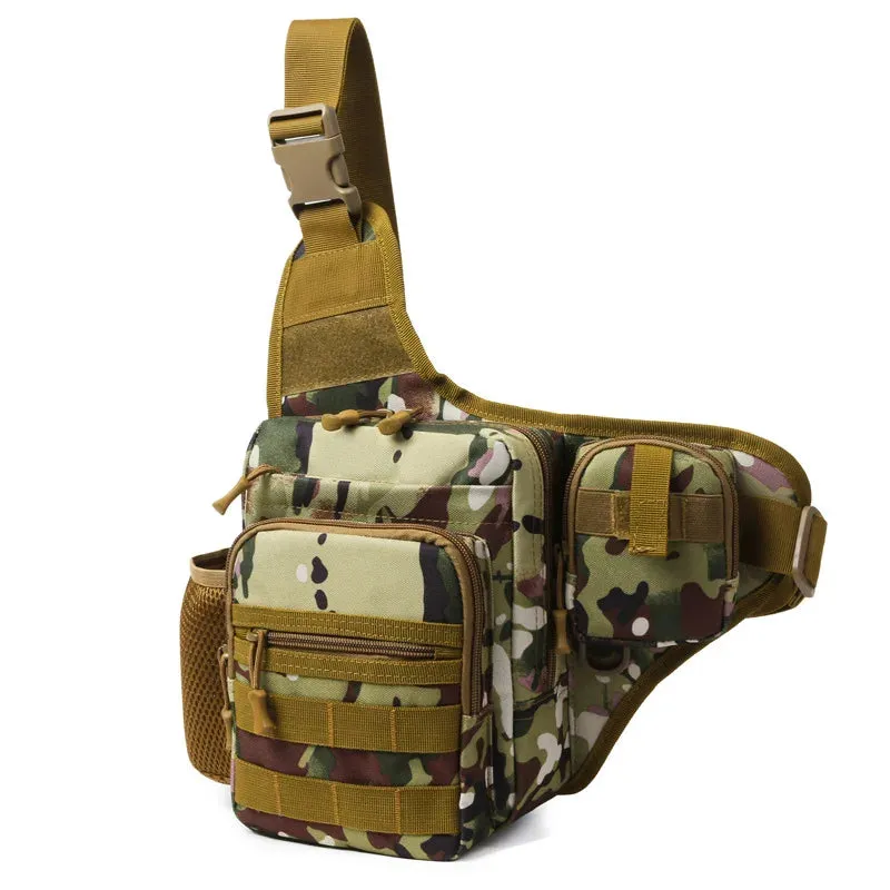 Waterproof Fishing Shoulder Bag - Outdoor Sports Crossbody Backpack