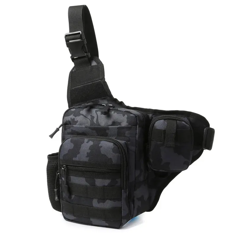 Waterproof Fishing Shoulder Bag - Outdoor Sports Crossbody Backpack