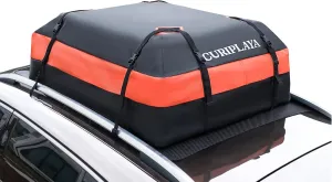 Waterproof Rooftop Cargo Carrier - 15 Cubic Feet Car Top Storage Bag, No Roof Rack Required