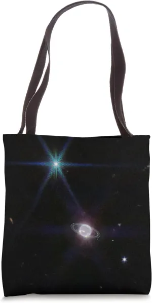 Webb Space Telescope New Neptune Rings Moons Triton JWST Tote Bag