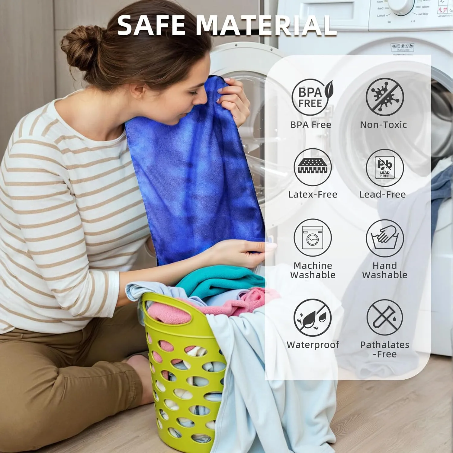 Wet Bag, Wet Dry Bag, Wet bag for swimsuit,Travel, Beach, Pool, Diapers, Dirty Yoga Gym Clothes, Waterproof Embedded Towel Wet Bag(Fleece)-Leakproof Wet Clothes Bag, Beach Travel Essentials