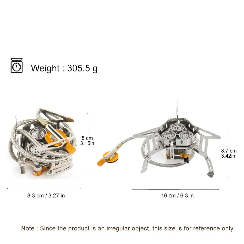 WIDESEA High-Power Camping Gas Stove – Portable Outdoor Burner for Cooking, BBQ, and Hiking