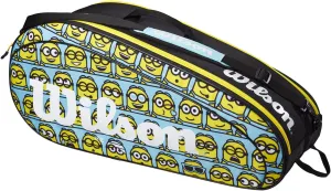 Wilson Tennis Racket Bag, Minions Team Edition, For up to 6 rackets, Polyester, Blue/Yellow, Blue/Yellow, 000-00, 6-Racket Bag