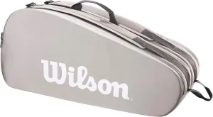 WILSON Tour Tennis Racket Bag - Dark Green and Stone Grey