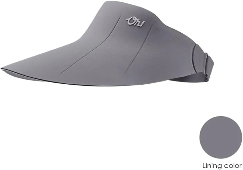 Women Wide Brim Sun Visor Hat Foldable UPF 50  Roll Up Packable Beach Cap Double Sided Wear UPF50 
