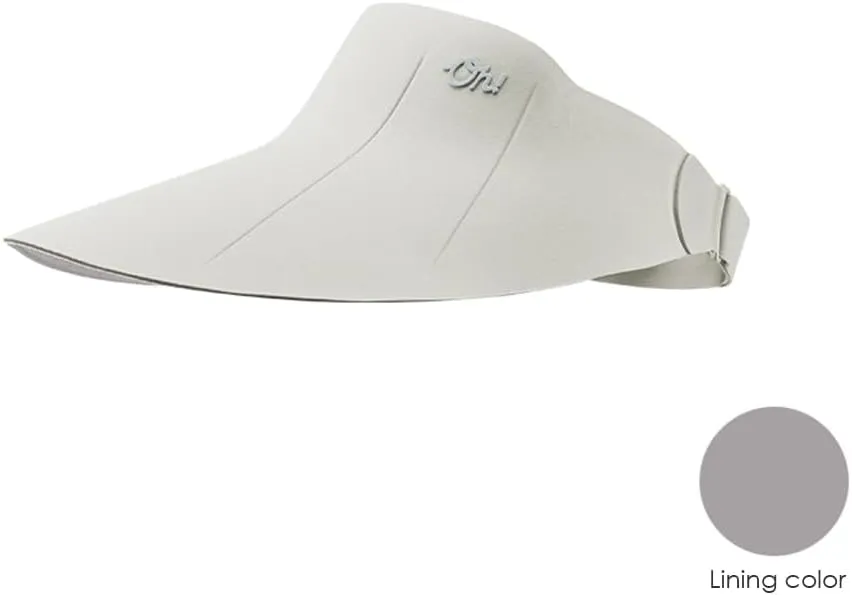 Women Wide Brim Sun Visor Hat Foldable UPF 50  Roll Up Packable Beach Cap Double Sided Wear UPF50 