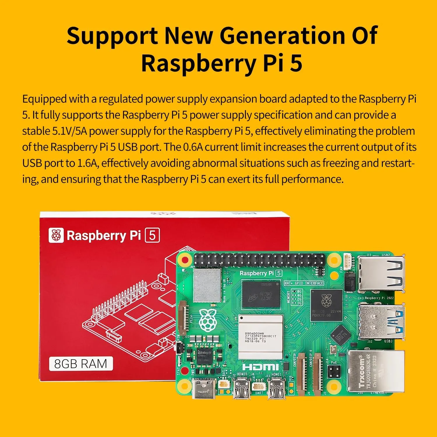 Yahboom Robotics Arm Kit 6DOF with RaspberryPi 5-4GB RAM AI Programmable Electronic DIY Robot Hand Building for Adults ROS Open Source with Gripper(DOFBOT-Pi5-4GB)