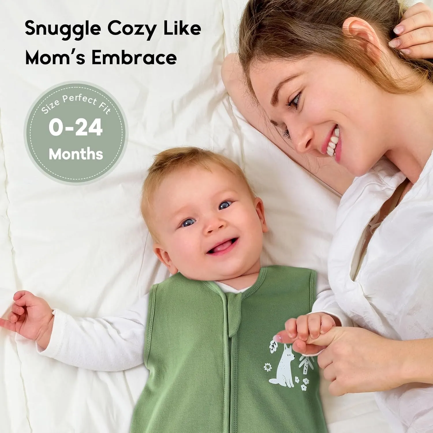 Yoofoss Baby Sleep Sack 12-18 Months TOG 1.0 Baby Wearable Blanket, 2 Pack 100% Organic Cotton Infant Toddler Sleeping Sack 2-Way Zipper Lightweight Sleep Sack