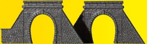 Z Scale Building/Structure Kit Tunnel Portals/Tubes (Single Track) 2-Pack