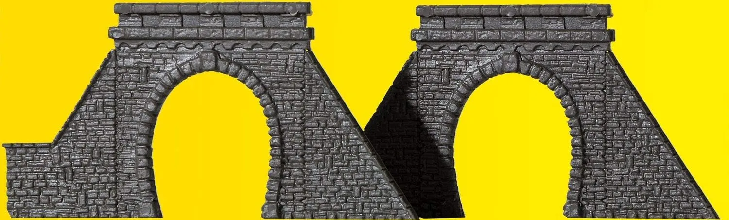 Z Scale Building/Structure Kit Tunnel Portals/Tubes (Single Track) 2-Pack
