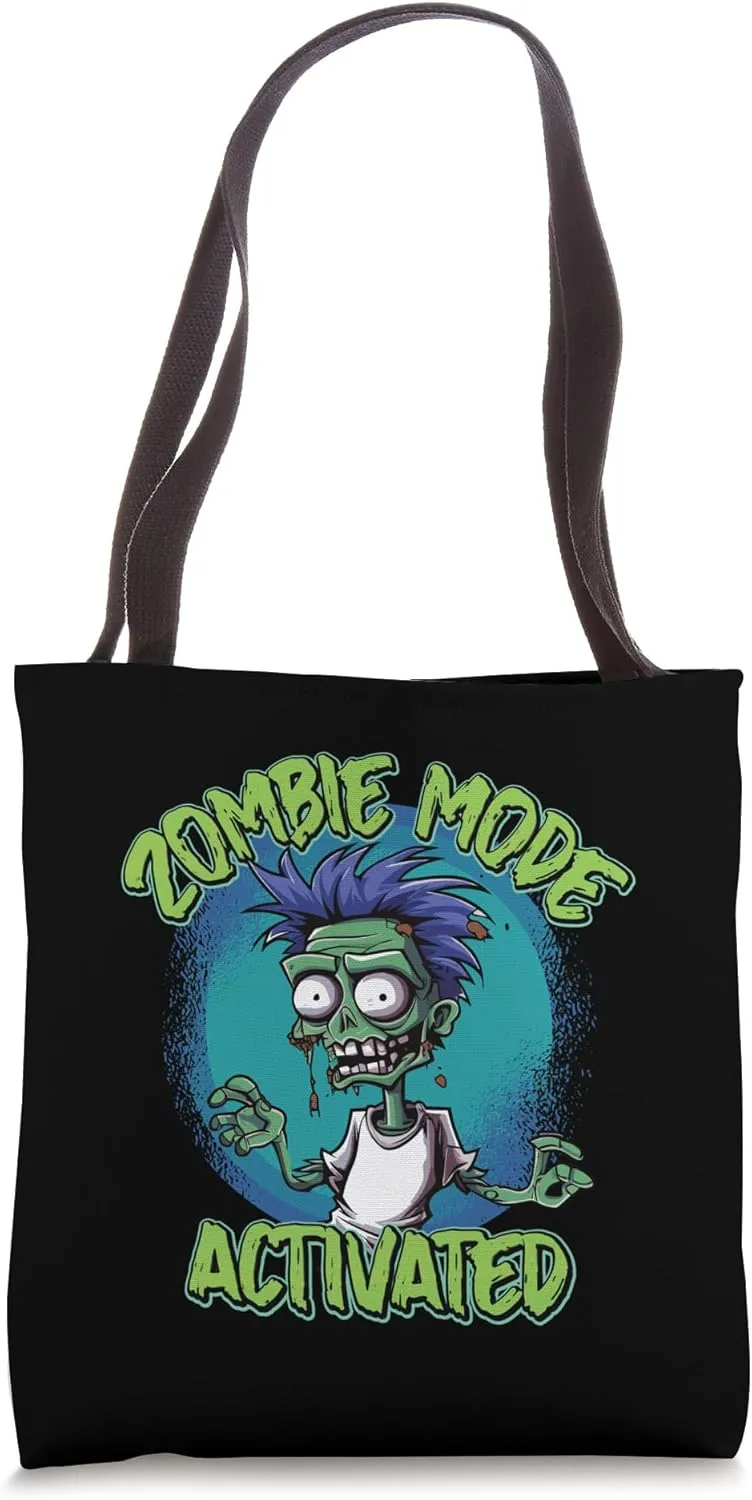 Zombie Mode Activated - Funny Zombie Apocalypse Tote Bag