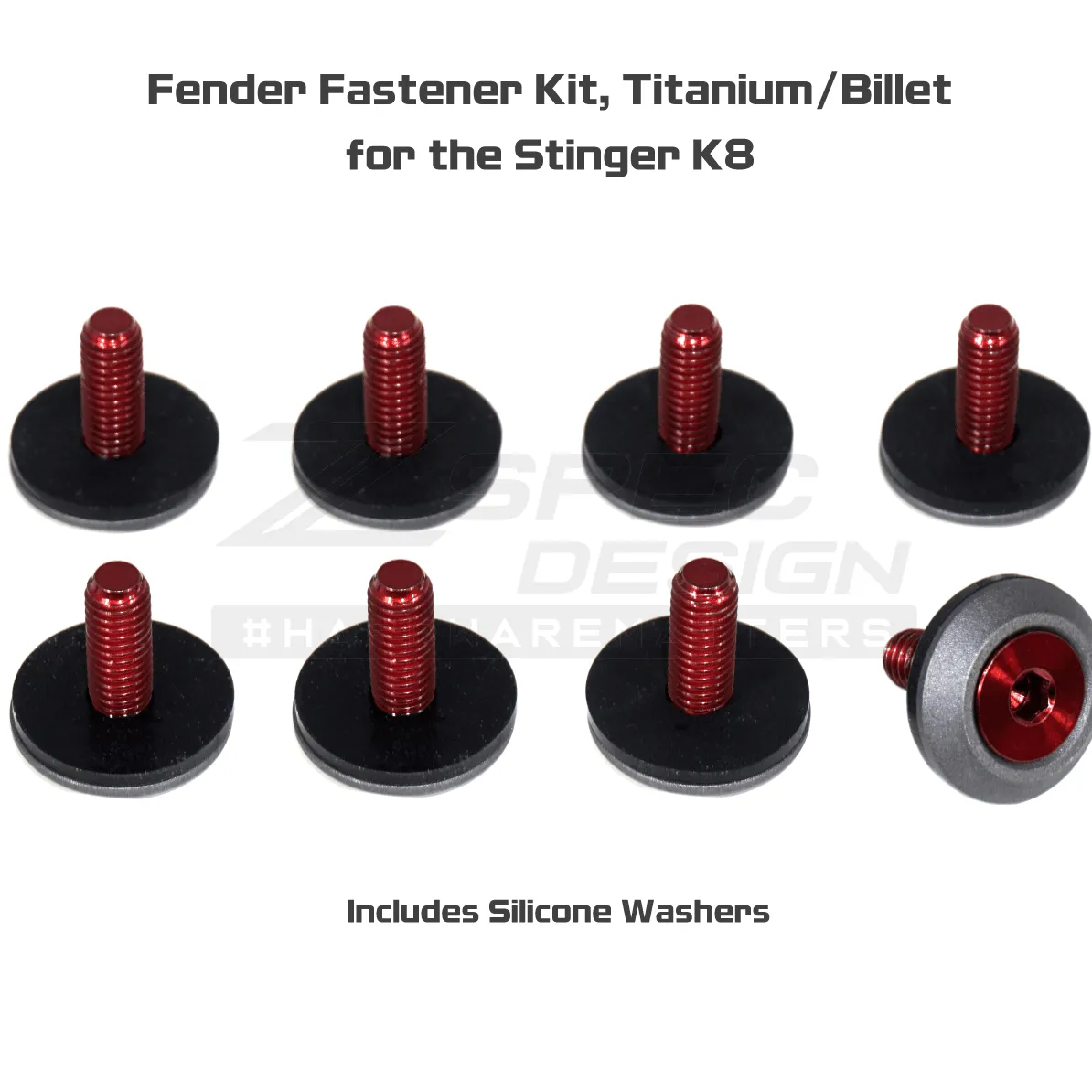ZSPEC Fenders Fastener Kit for '18  Stinger GT, Titanium & Billet Hardware